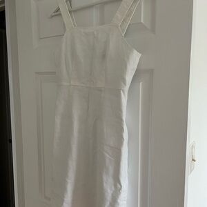 J. Crew White Mini Linen Dress